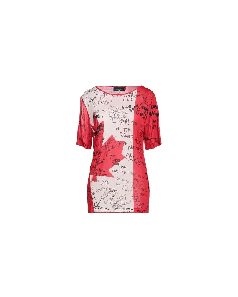 Dsquared2 TOPS - T-shirtsauf YOOX.COM Rot