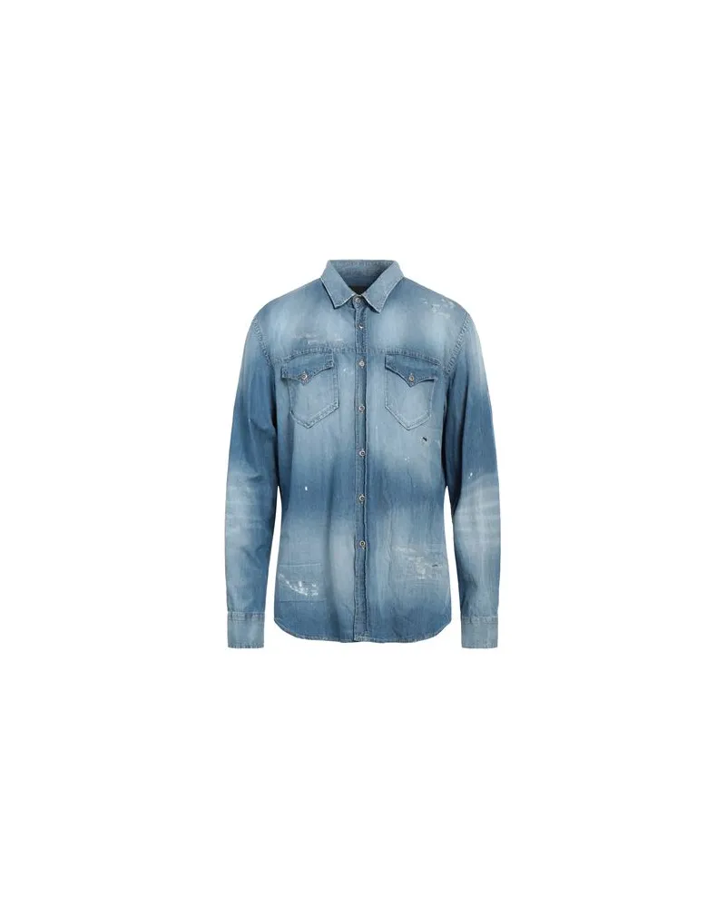 John Richmond TOPS - Jeanshemdenauf YOOX.COM Blau