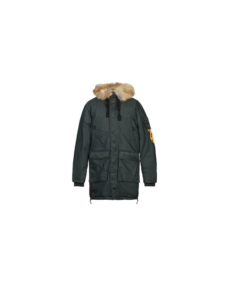 Diesel JACKEN & MÄNTEL - Mäntelauf YOOX.COM Dunkelgrün
