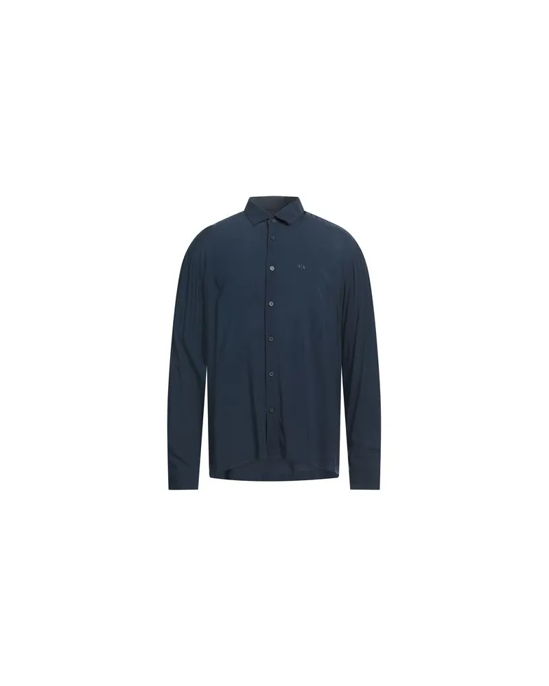 Armani Exchange TOPS - Hemdenauf YOOX.COM Marineblau