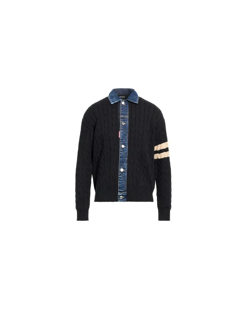 Dsquared2 STRICKWAREN - Strickjackenauf YOOX.COM Schwarz