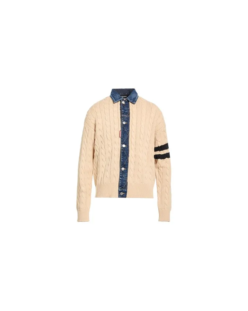 Dsquared2 STRICKWAREN - Strickjackenauf YOOX.COM Beige
