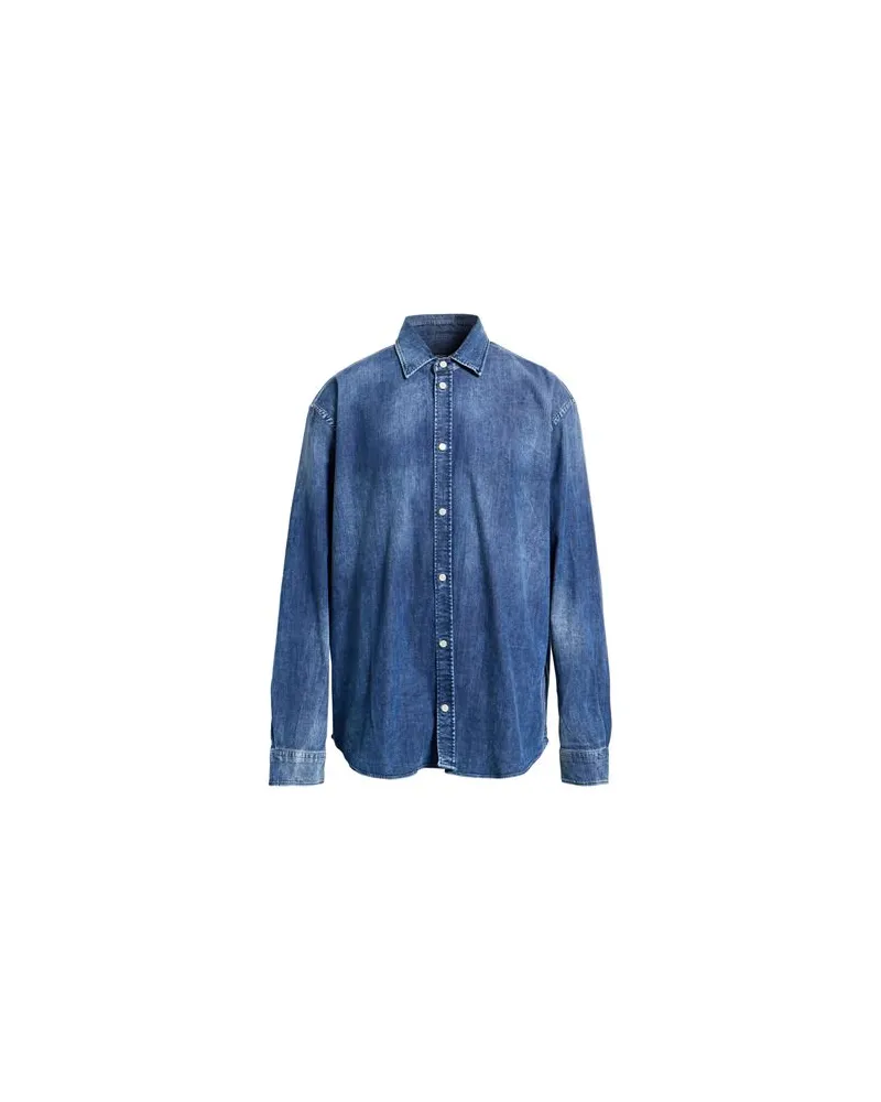 Dondup TOPS - Jeanshemdenauf YOOX.COM Blau