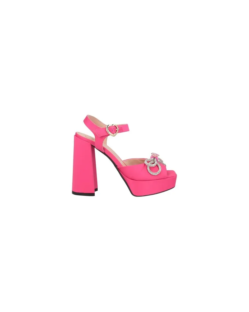 Moschino SCHUHE - Sandalenauf YOOX.COM Fuchsia