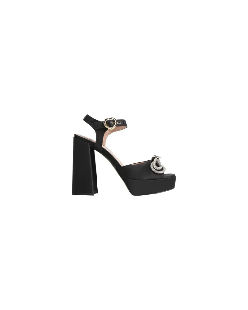 Moschino SCHUHE - Sandalenauf YOOX.COM Schwarz