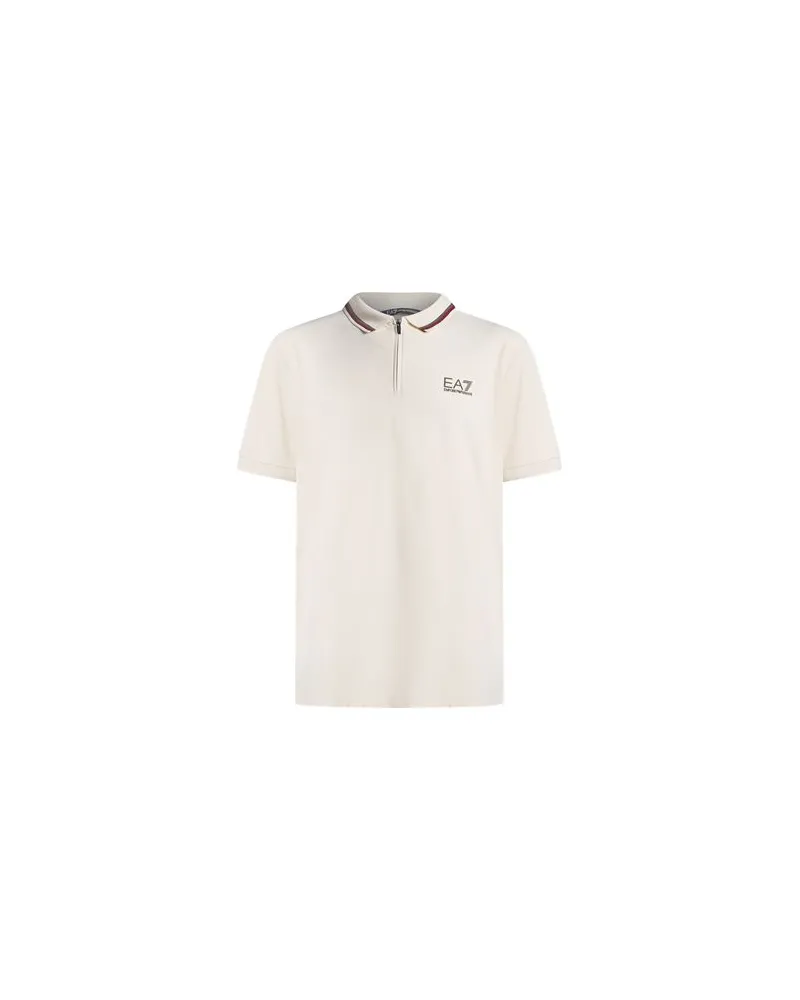 EA7 TOPS - Poloshirtsauf YOOX.COM Cremeweiß