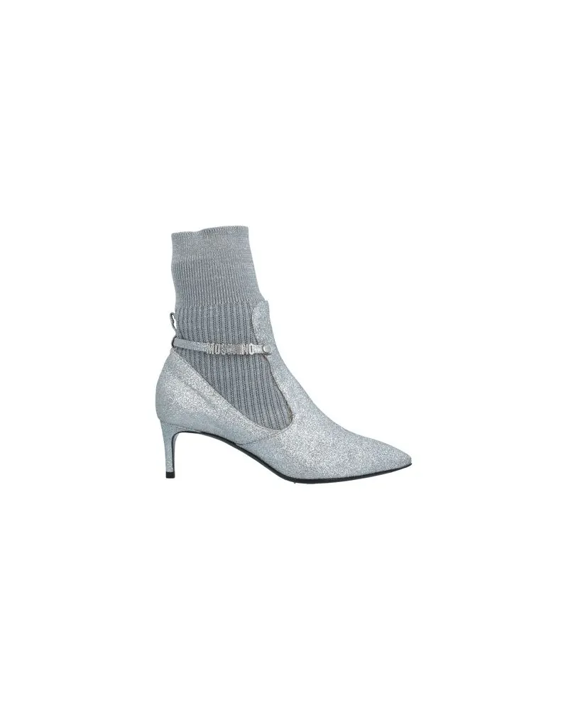 Moschino SCHUHE - Stiefelettenauf YOOX.COM Silber