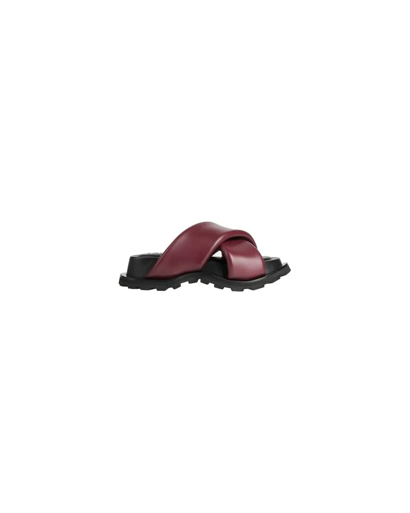 Jil Sander SCHUHE - Sandalenauf YOOX.COM Bordeaux