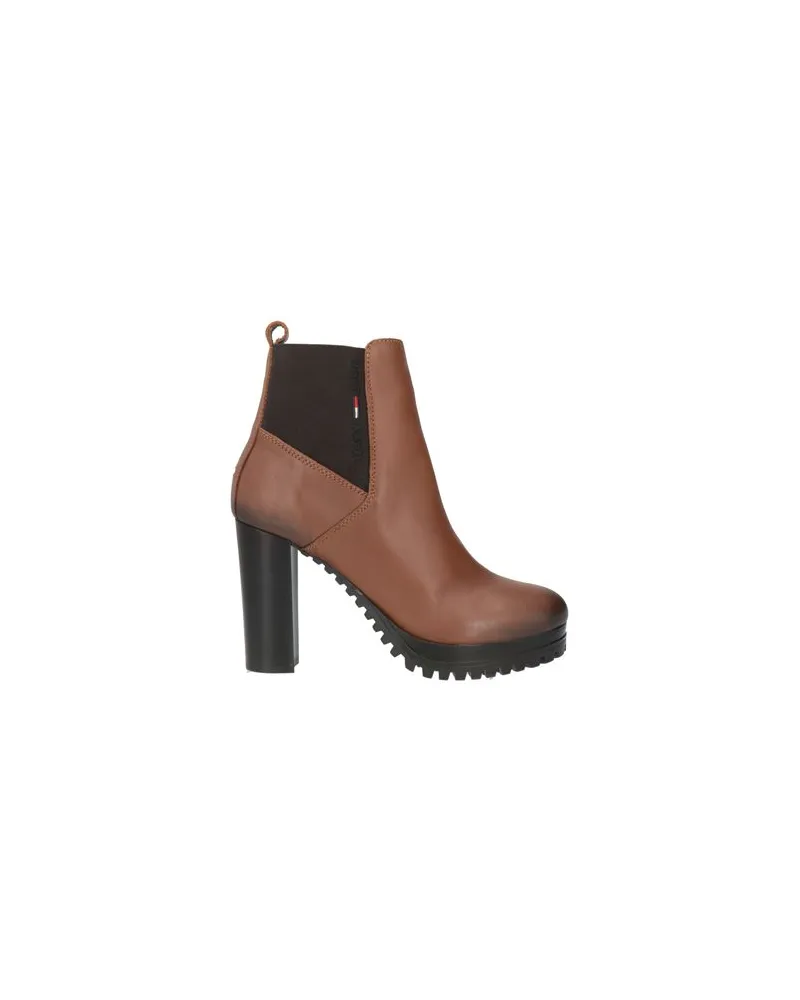Tommy Hilfiger SCHUHE - Stiefelettenauf YOOX.COM Braun
