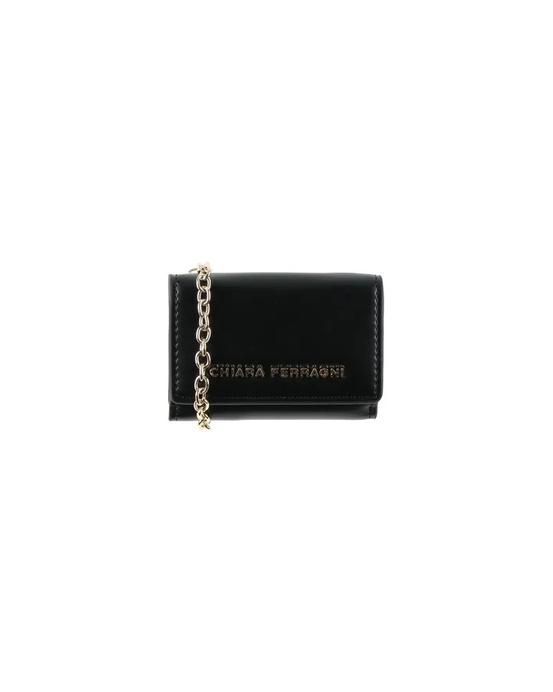 Chiara Ferragni Kleinlederwaren - Portemonnaies mit Tragriemenauf YOOX.COM Schwarz