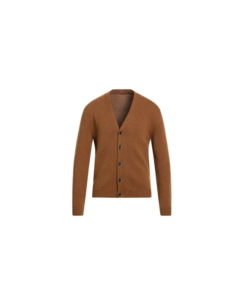 BARENA STRICKWAREN - Strickjackenauf YOOX.COM Kamel