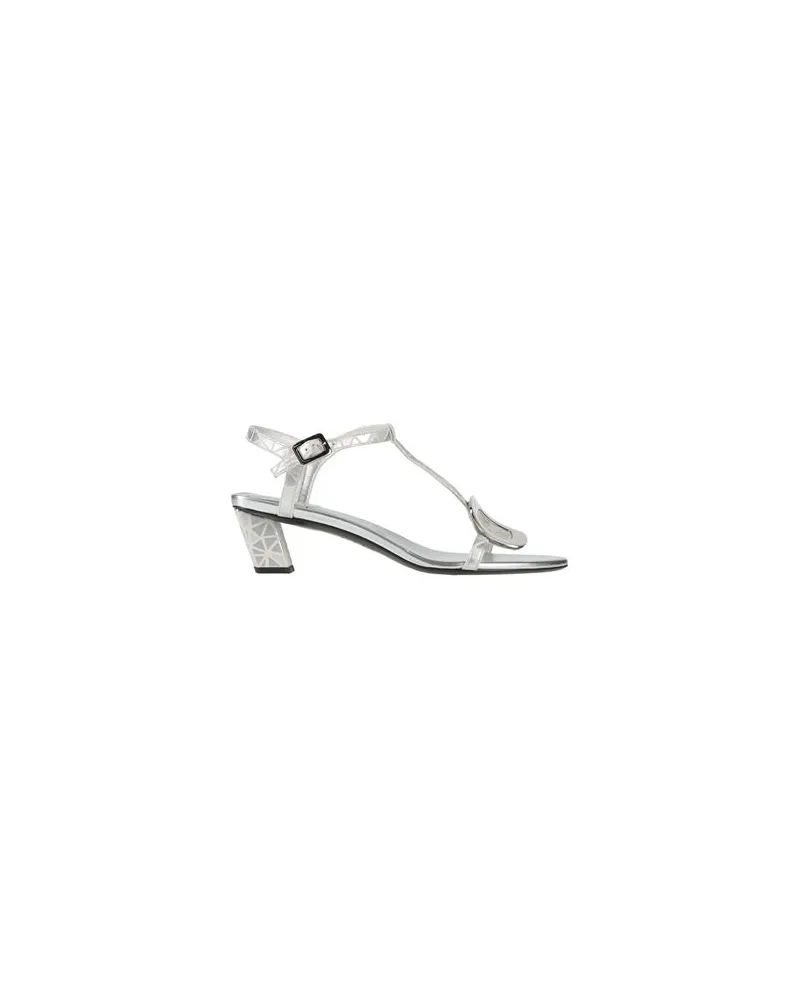 Roger Vivier SCHUHE - Sandalenauf YOOX.COM Silber