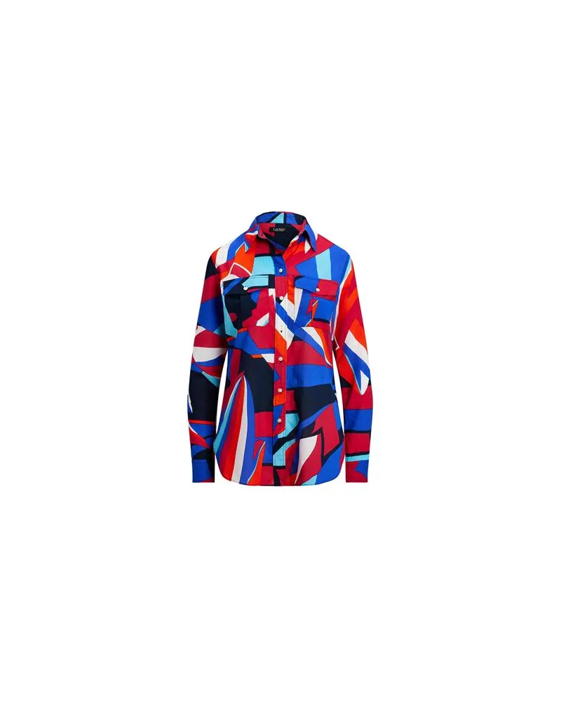 Ralph Lauren CLASSIC FIT PRINT COTTON VOILE SHIRT  - TOPS - Hemdenauf YOOX.COM Königsblau
