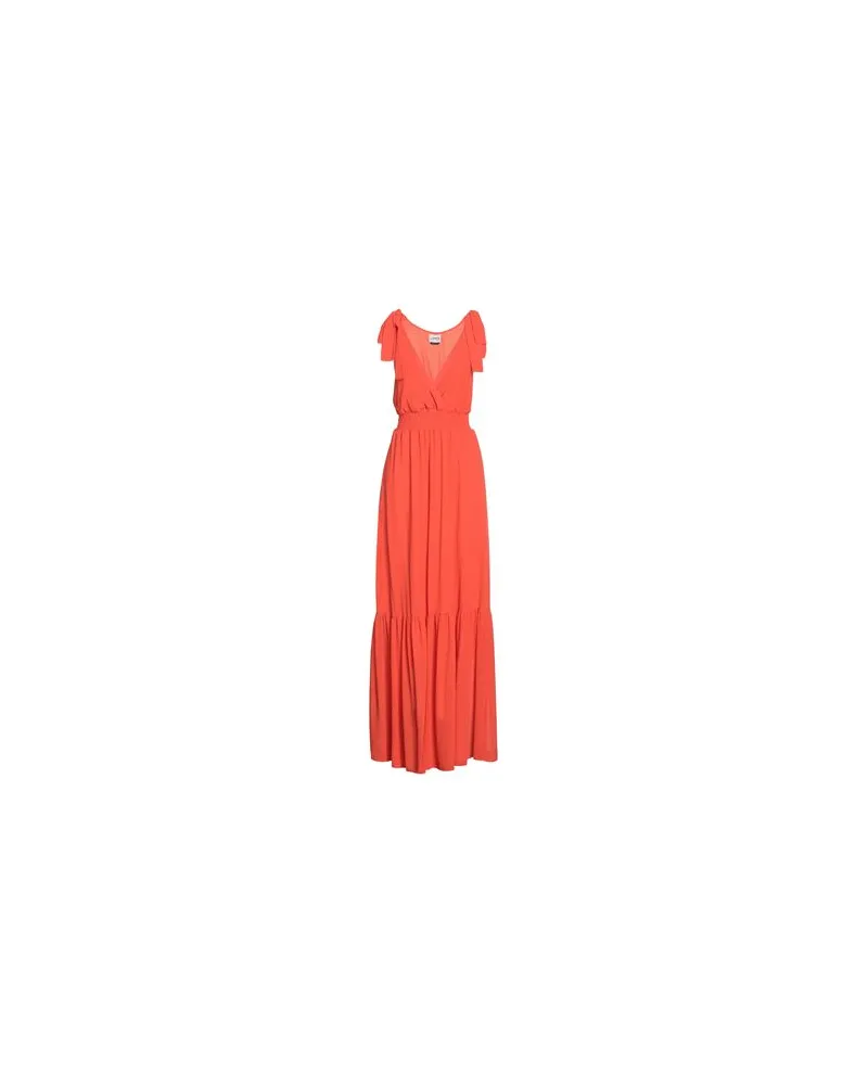 BERNA KLEIDER - Maxi-Kleiderauf YOOX.COM Orange