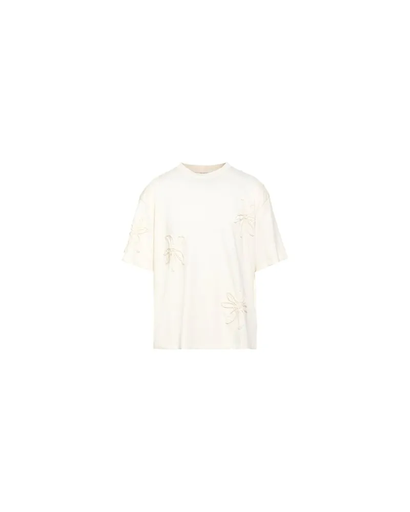 Sandro TOPS - T-shirtsauf YOOX.COM Cremeweiß