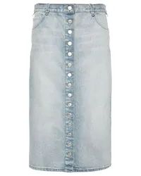 Courrèges Jeansrock Azurblau