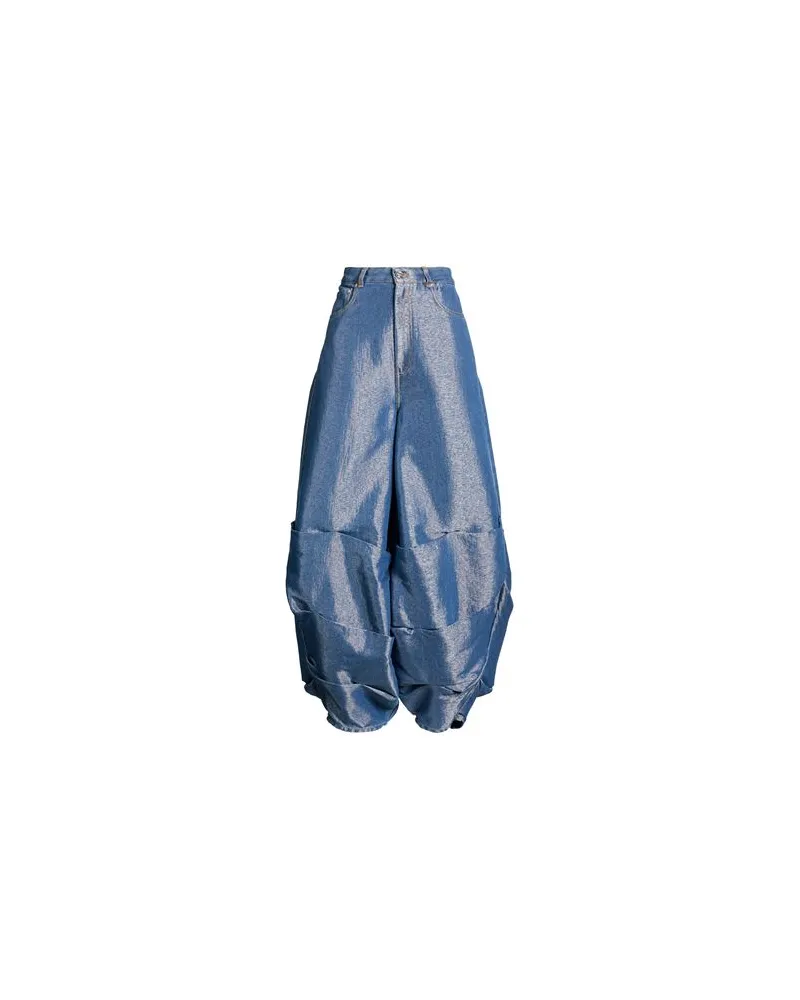 Ganni HOSEN & RÖCKE - Jeanshosenauf YOOX.COM Blau