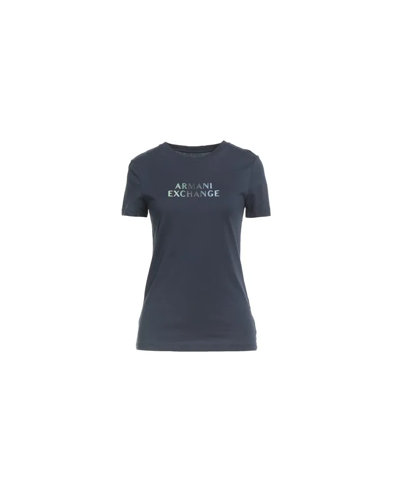Armani Exchange TOPS - T-shirtsauf YOOX.COM Marineblau