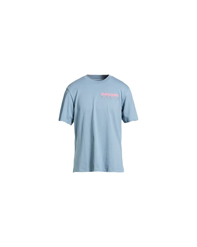 Calvin Klein TOPS - T-shirtsauf YOOX.COM Taubenblau