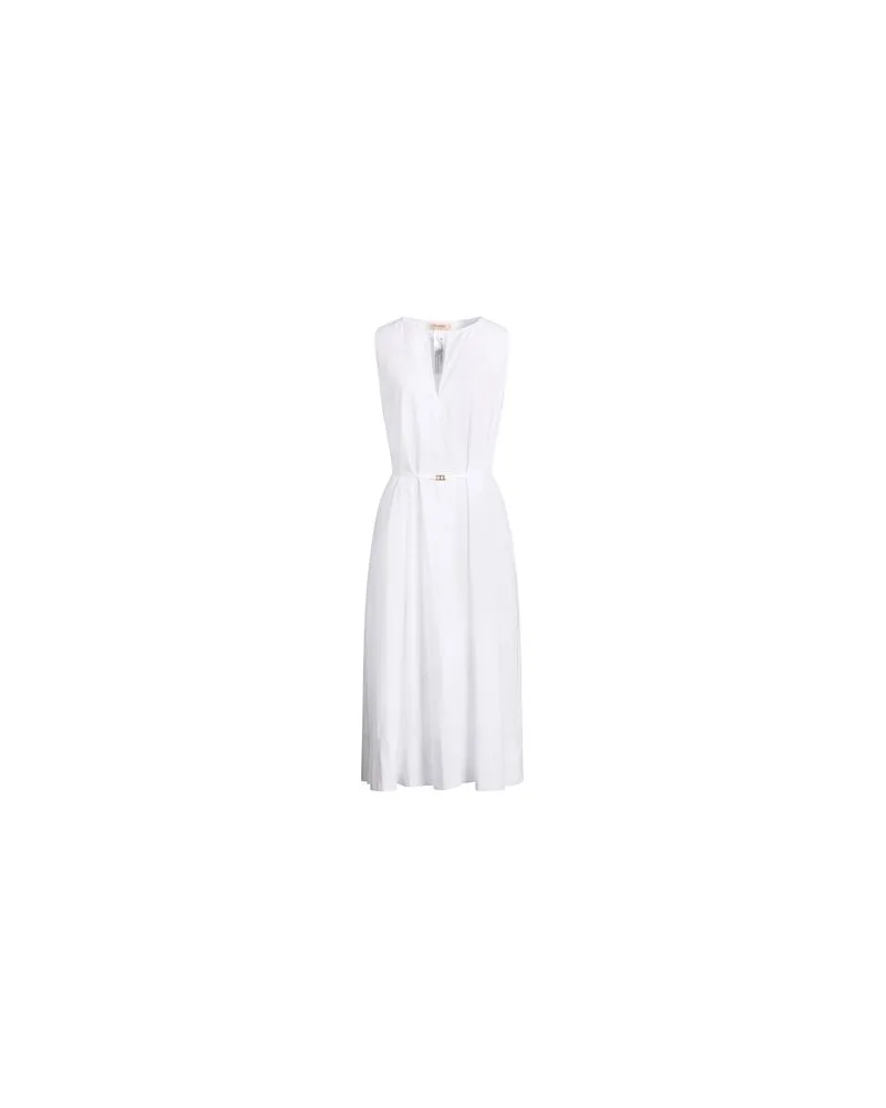 Twin-Set KLEIDER - Midi-Kleiderauf YOOX.COM Weiß