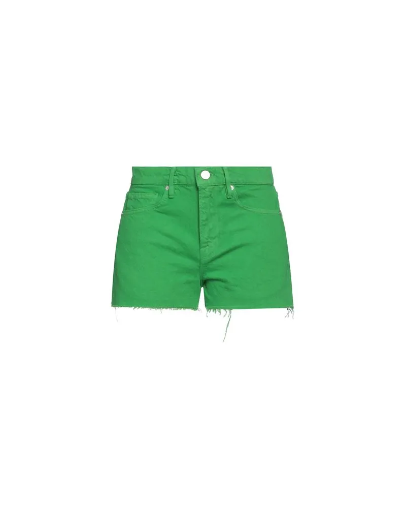 Frame Denim HOSEN & RÖCKE - Jeansshortsauf YOOX.COM Grün