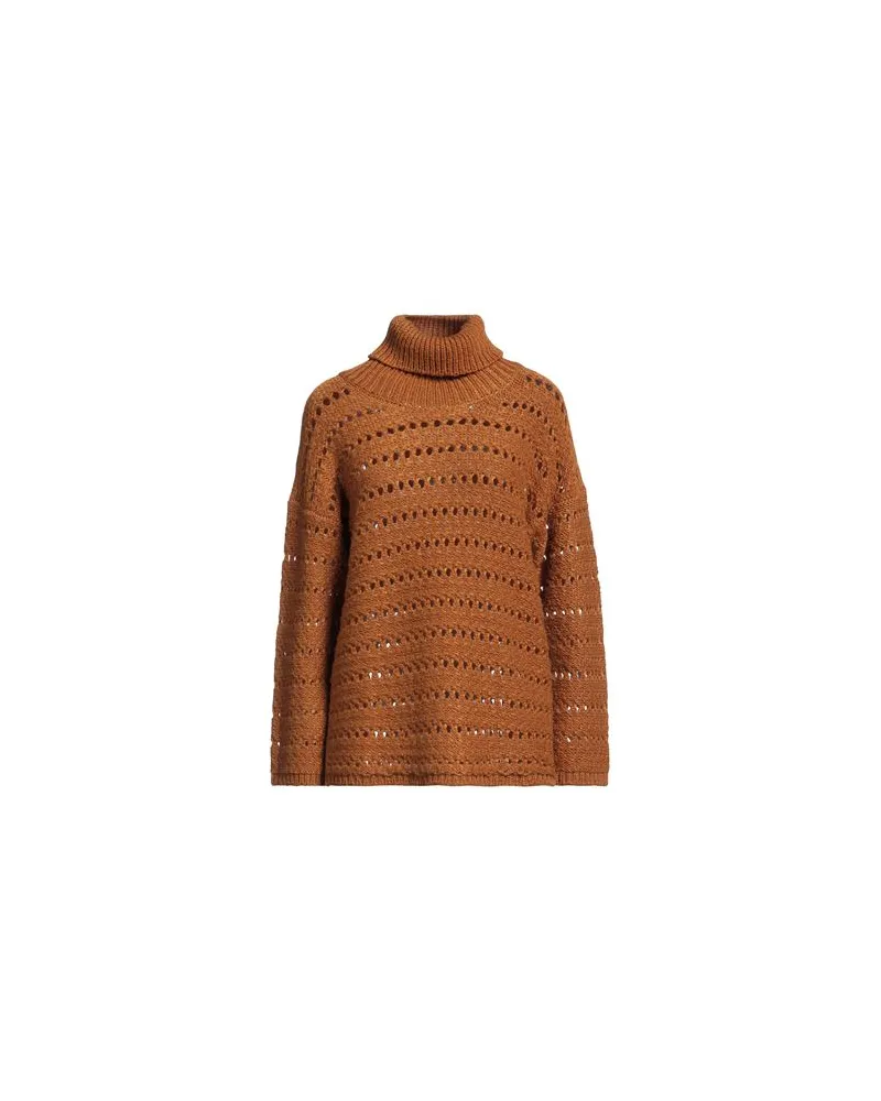 Alpha Studio STRICKWAREN - Rollkragenpulloverauf YOOX.COM Braun