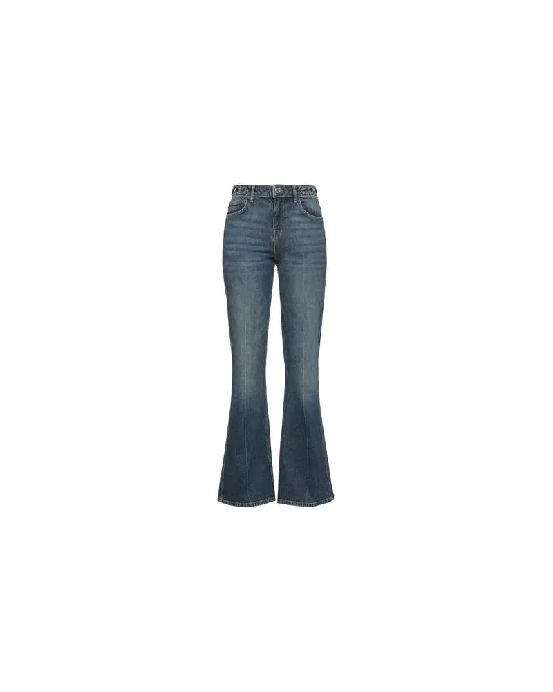 Maje HOSEN & RÖCKE - Jeanshosenauf YOOX.COM Blau