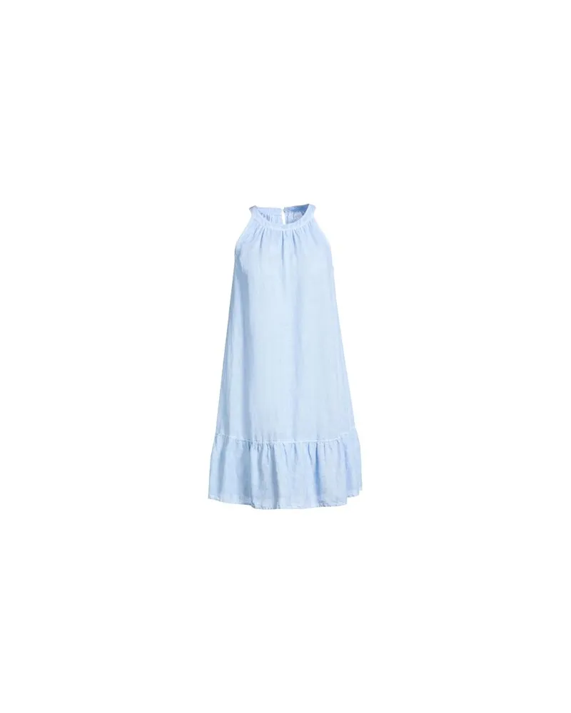120% Lino KLEIDER - Mini-Kleiderauf YOOX.COM Himmelblau