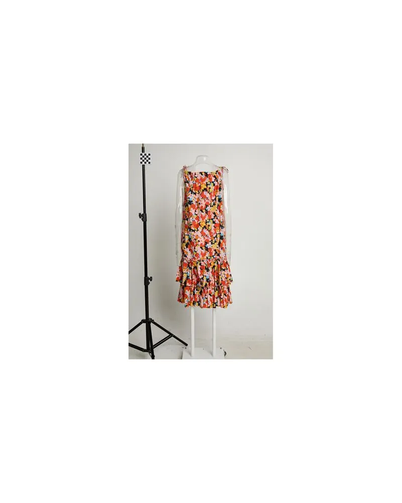 PLAN C KLEIDER - Midi-Kleiderauf YOOX.COM Orange