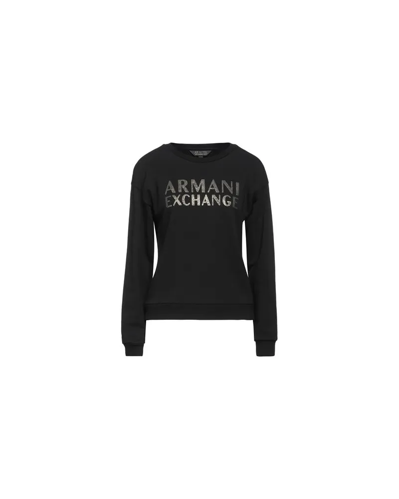 Armani Exchange TOPS - Sweatshirtsauf YOOX.COM Schwarz
