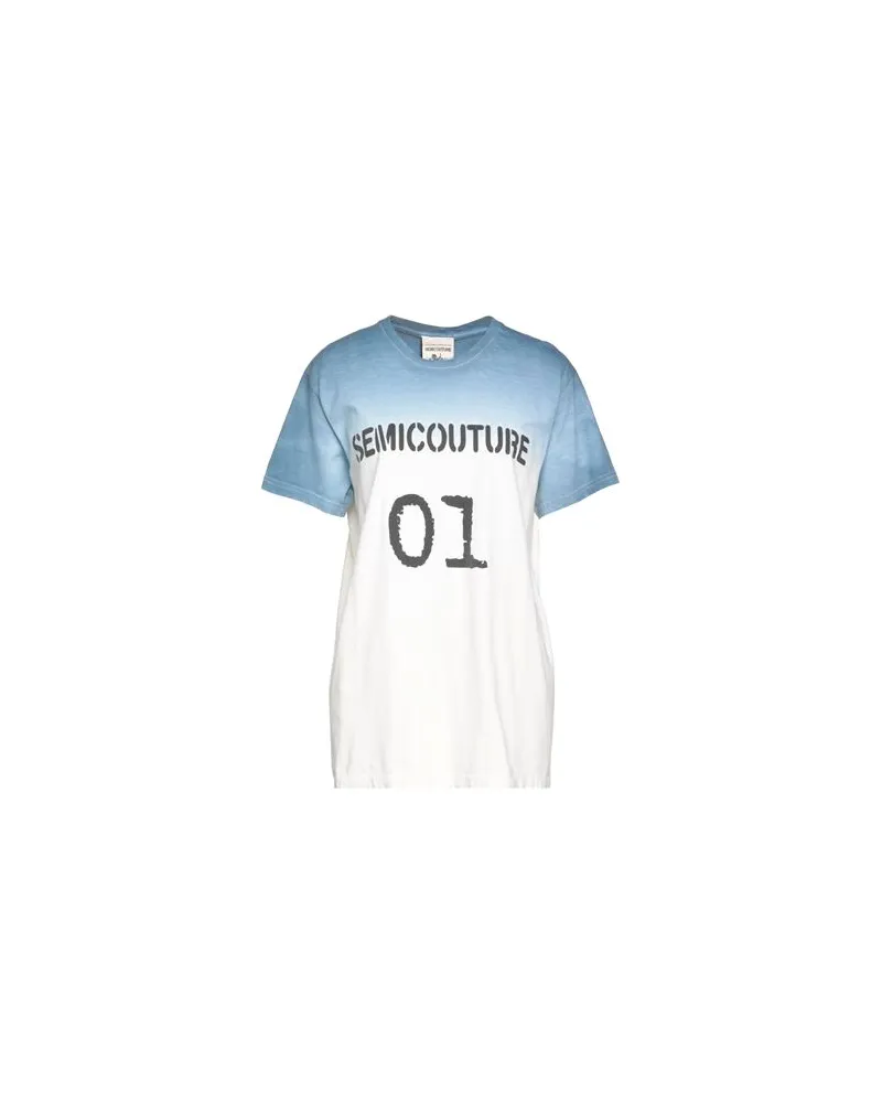 Semicouture TOPS - T-shirtsauf YOOX.COM Taubenblau