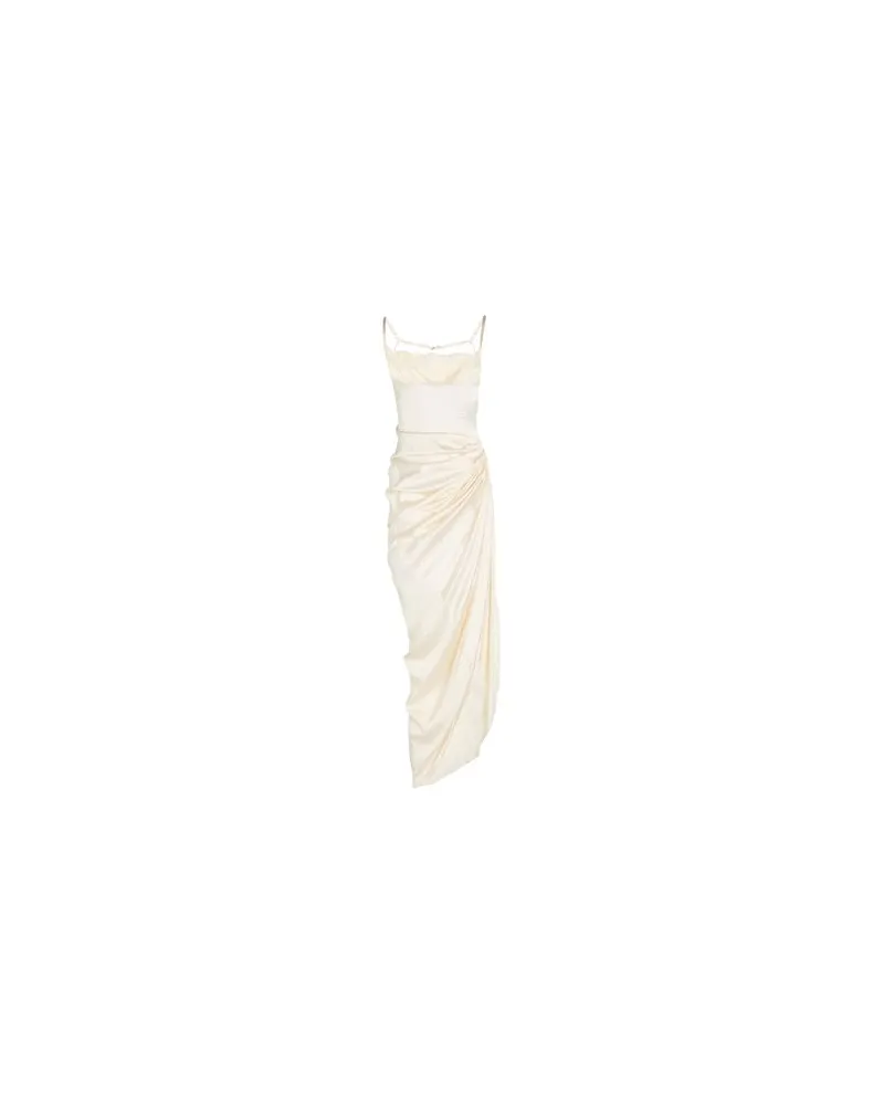 Jacquemus KLEIDER - Maxi-Kleiderauf YOOX.COM Elfenbein