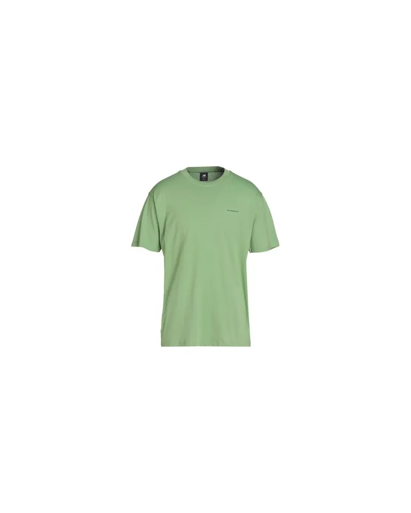 New Balance Essentials Cafe Shop Front Cotton Jersey T-Shirt  - TOPS - T-shirtsauf YOOX.COM Grün