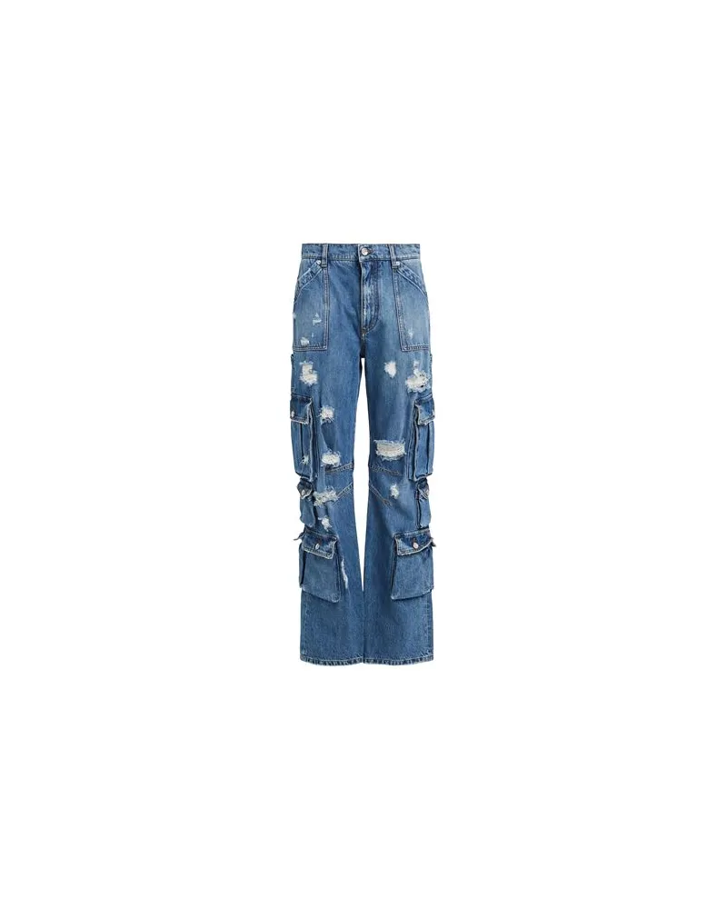 Dolce & Gabbana HOSEN & RÖCKE - Jeanshosenauf YOOX.COM Blau
