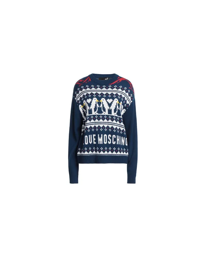 Moschino STRICKWAREN - Pulloverauf YOOX.COM Blau
