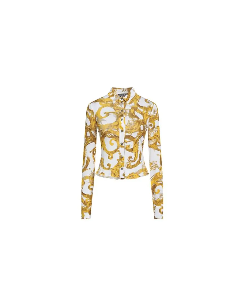 Versace Jeans TOPS - Hemdenauf YOOX.COM Weiß
