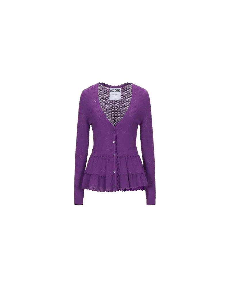 Moschino STRICKWAREN - Strickjackenauf YOOX.COM Violett