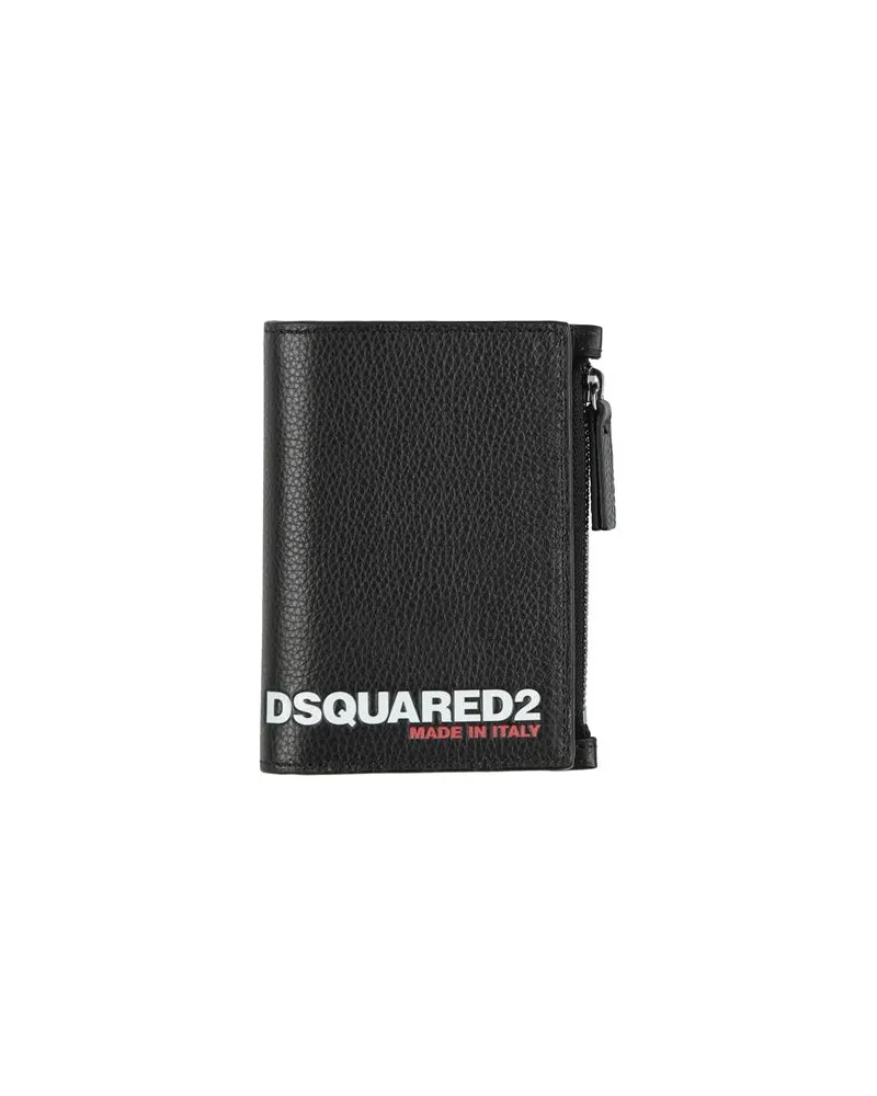 Dsquared2 Kleinlederwaren - Brieftaschenauf YOOX.COM Schwarz