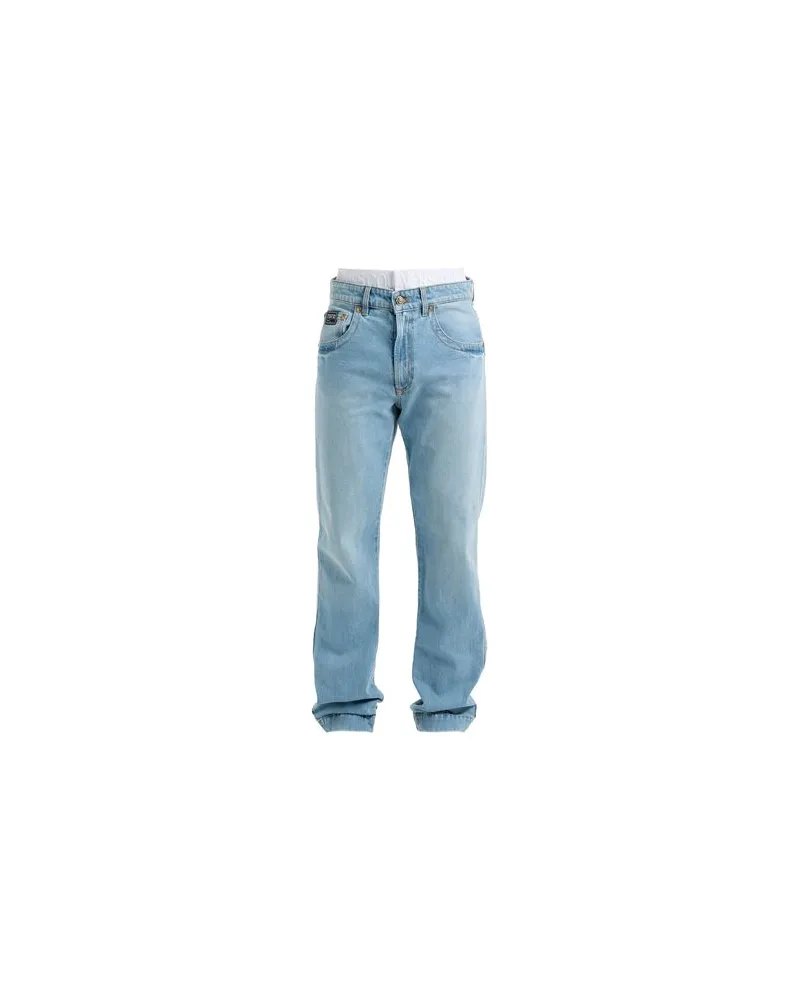 Versace Jeans HOSEN & RÖCKE - Jeanshosenauf YOOX.COM Blau
