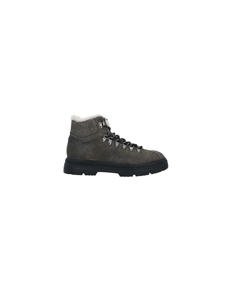Woolrich SHEEPSKIN HIKING BOOT WOMEN STAR SUEDE   - SCHUHE - Stiefelettenauf YOOX.COM Maulwurfsgrau