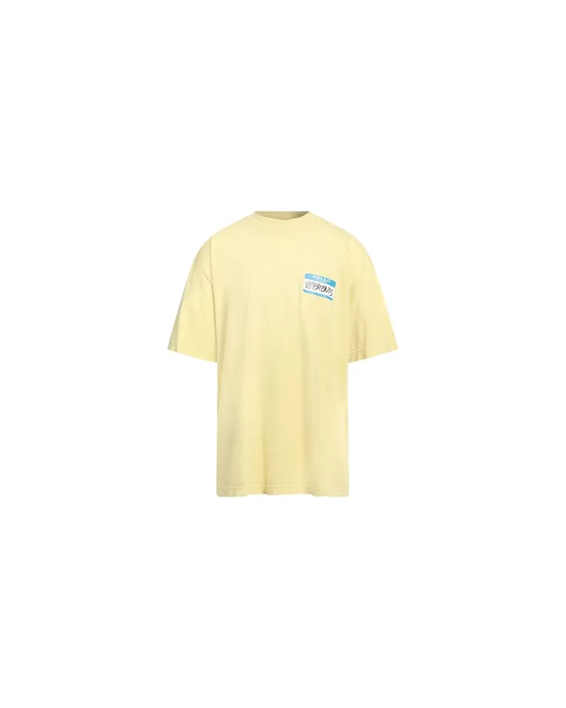VETEMENTS TOPS - T-shirtsauf YOOX.COM Gelb