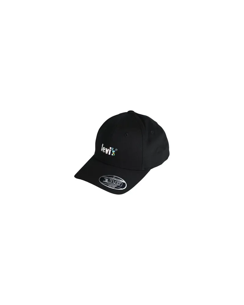 Levi's WOMEN'S POSTER LOGO FLEX FIT CAP - ACCESSOIRES - Mützen & Hüteauf YOOX.COM Schwarz