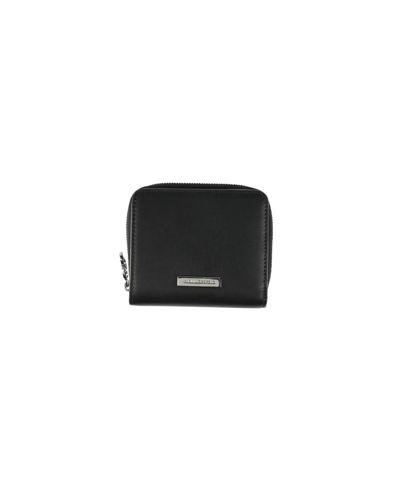 Karl Lagerfeld IKON SMOOTH OUTLINE MEDIUM BIFOLD WALLET  - Kleinlederwaren - Brieftaschenauf YOOX.COM Schwarz