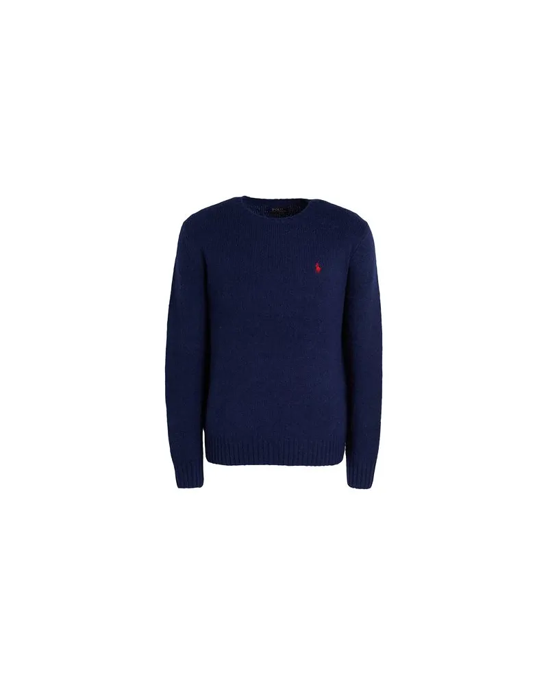 Ralph Lauren TEXTURED CREWNECK SWEATER   - STRICKWAREN - Pulloverauf YOOX.COM Nachtblau