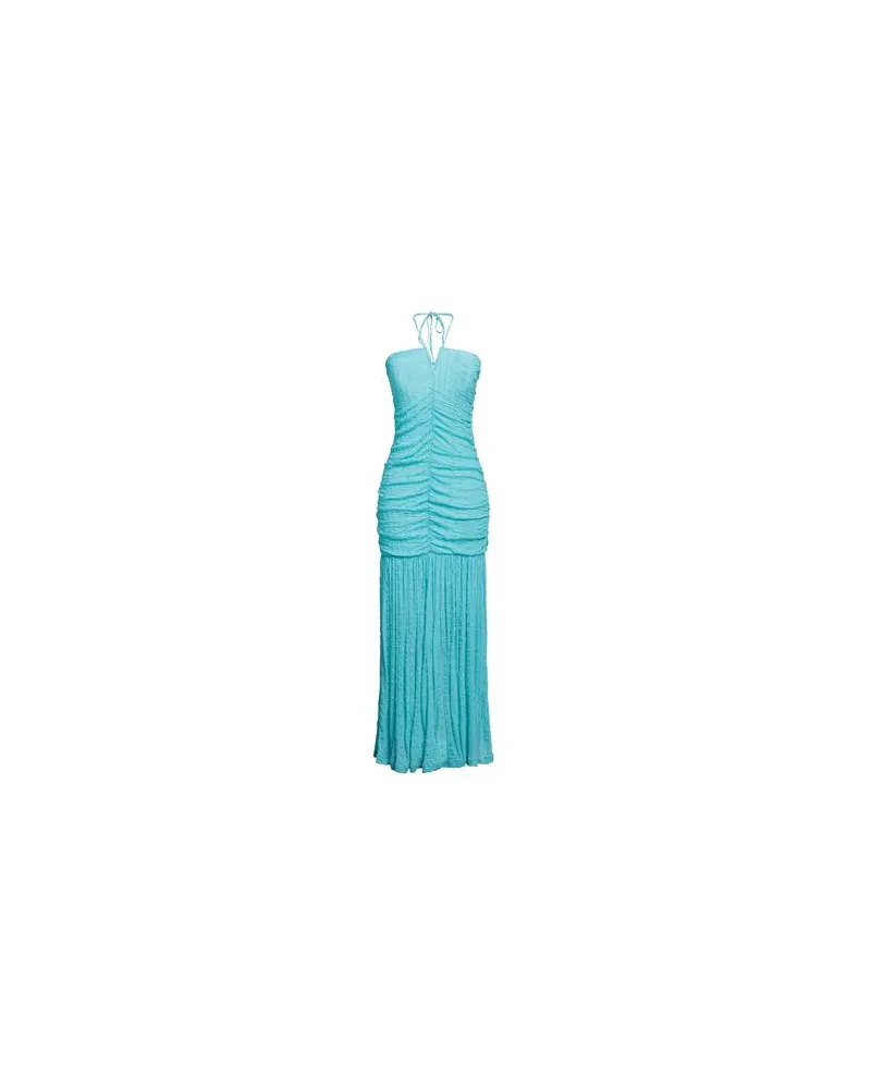 Ganni KLEIDER - Maxi-Kleiderauf YOOX.COM Tūrkis