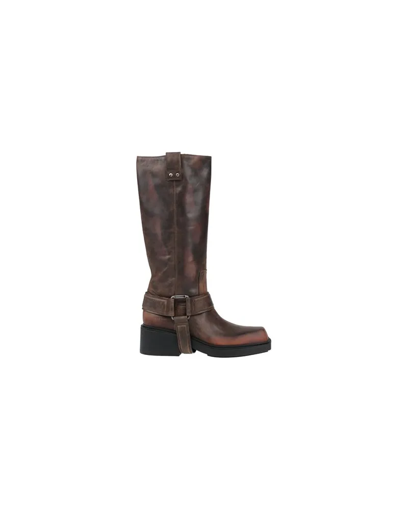 Vic Matié SCHUHE - Stiefelauf YOOX.COM Dunkelbraun