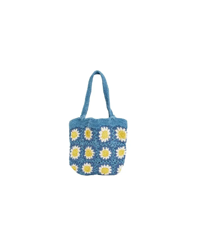 8 by Yoox ORGANIC COTTON CROCHET HANDBAG  - TASCHEN - Handtaschenauf YOOX.COM Taubenblau