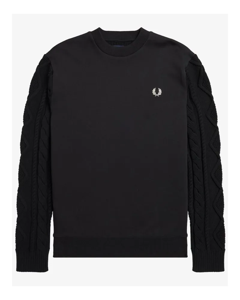 Fred Perry Sweatshirt Schwarz