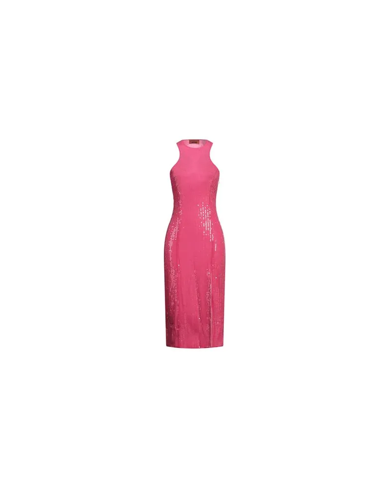 Missoni KLEIDER - Midi-Kleiderauf YOOX.COM Fuchsia