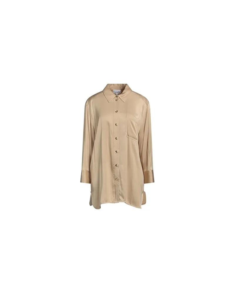 Ganni TOPS - Hemdenauf YOOX.COM Beige